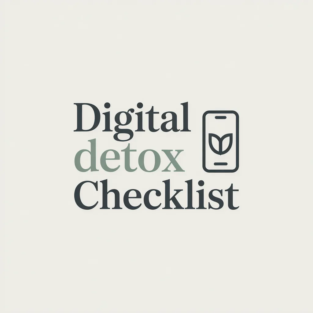 Digital Detox Checklist